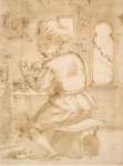 Carracci Annibale Young Painter Working - Hermitage